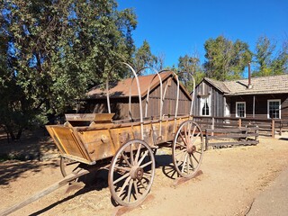 Obraz premium Kutsche im Columbia State Historic Park in Kalifornien