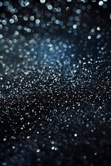 Fototapeta premium Silver glitter texture white sparkling shiny wrapping background Silver Sequins in Abstract Focus