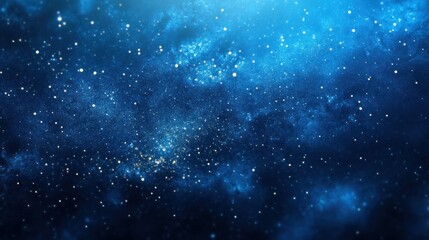 Naklejka premium A mesmerizing view of a starry night sky filled with twinkling stars and cosmic clouds.