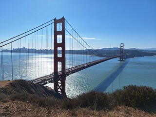 Golden Gate Bridge vom Aussichtspunkt bei der Battery Spencer
