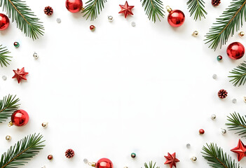 christmas background with branches