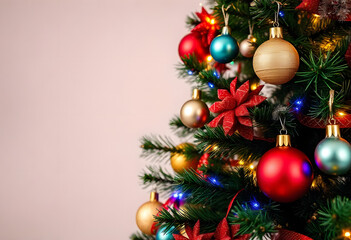 christmas tree and decorations