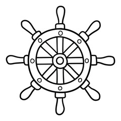 Obraz premium Hand drawn doodle helm on white background.