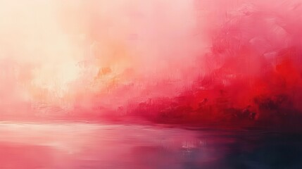 Fototapeta premium soft peach hues blend seamlessly in an abstract painting evoking a sense of calm and creativity with gentle brush strokes and a smooth texture inviting contemplation