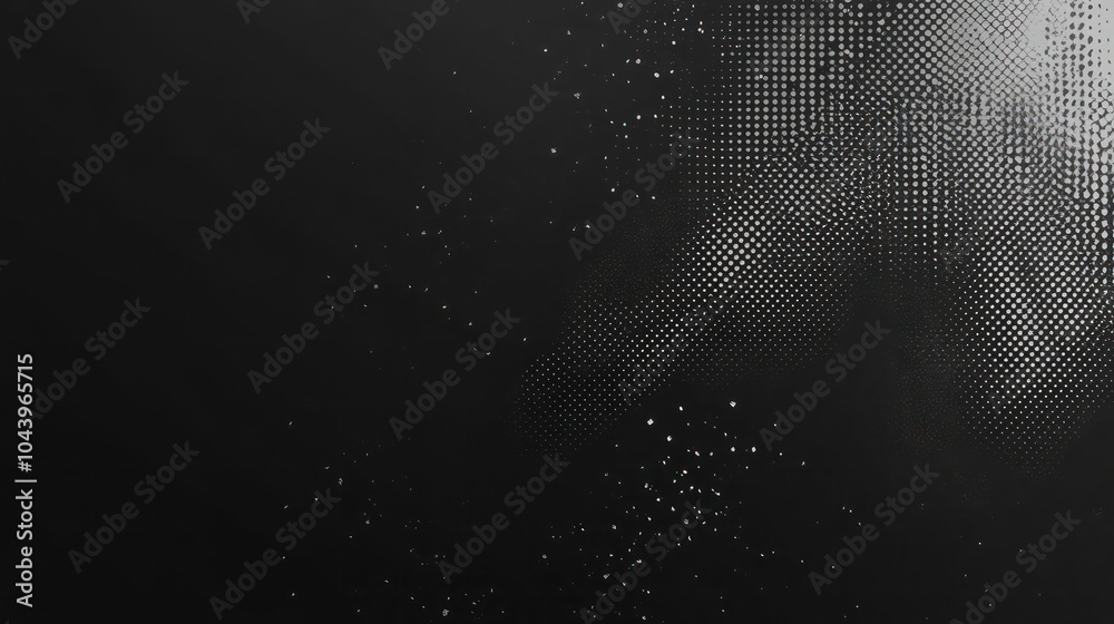 Poster Abstract black and white background with a textured pattern and subtle light in the upper right corner.