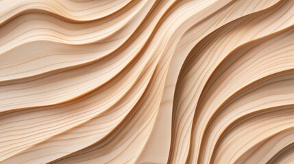 Fototapeta premium Wooden surface with textured patterns banner background copy space. Natural timber with curved ornament image backdrop empty. Wood decor concept composition top view, copyspace