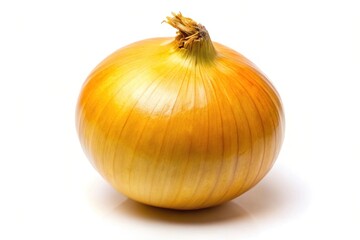 Close-Up Yellow Onion isolated on white background