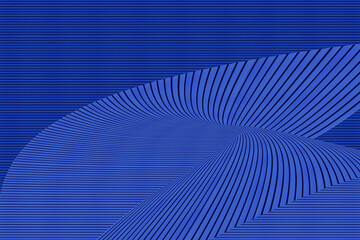 Obraz premium Abstract blue tones background. Texture with straight and curved blue lines. Blue color illustration for wallpaper