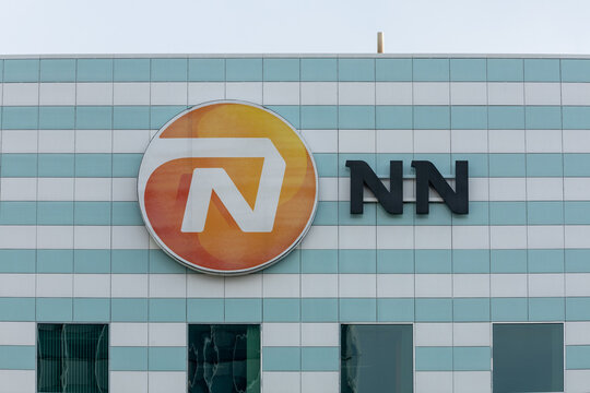 Nationale Nederlanden logo sign. NN Group is a Dutch financial services provider that consists of NN and NN Investment Partners. The Hague, the Netherlands. 2 September 2023. 