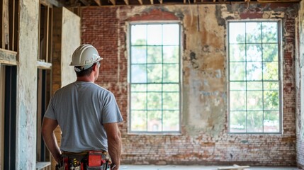 Historic Building Restoration: An architect overseeing the restoration of a historic building
