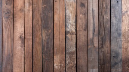 Obraz premium Old wooden boards arrangement banner background copy space. Vertical planks pattern image backdrop empty. Timber construction materials concept composition top view, copyspace