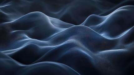 Obraz premium Abstract blue and black wavy pattern background.