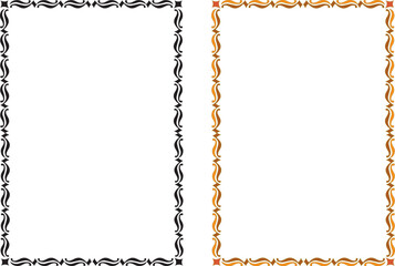 Vintage elegant frames collection. Decorative vintage frames for design. Set of decorative ornament border frames	