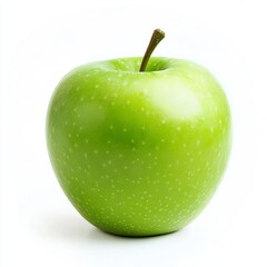 green apple on a white background