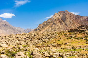 The beautiful valley of the Fann Mountains, Seven Lakes hiking trail,  Tajikistan