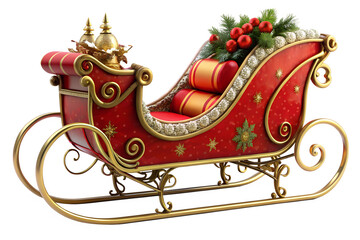 christmas sleigh with gifts