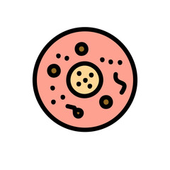 Vector acne color icon design