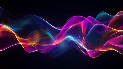 Obraz premium Radiating Neon Light Burst, futuristic flashes, Motion lights, Colorful Streaks on Dark Background
