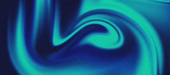 Blue and green gradient grainy dark background, abstract design with noise texture, banner, header, cover, backdrop	