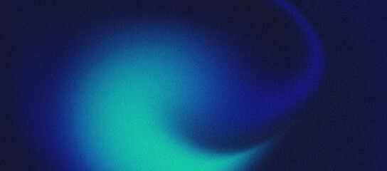 Blue and green gradient grainy dark background, abstract design with noise texture, banner, header, cover, backdrop	