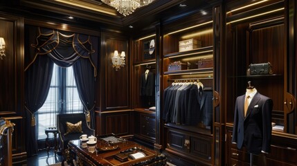 A room with a dresser and a table with a lamp on it