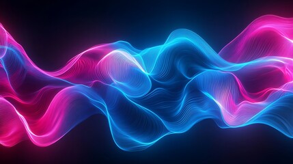 Obraz premium Radiating Neon Light Burst, futuristic flashes, Motion lights, Colorful Streaks on Dark Background