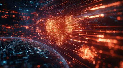Business technology theme global strategy planning worldwide network connecting digital data, collaboration and marketing digital technology analytics with overlay elements. Generative AI