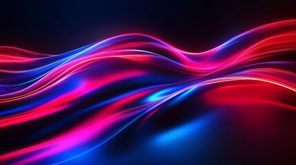 Fototapeta premium Radiating Neon Light Burst, futuristic flashes, Motion lights, Colorful Streaks on Dark Background
