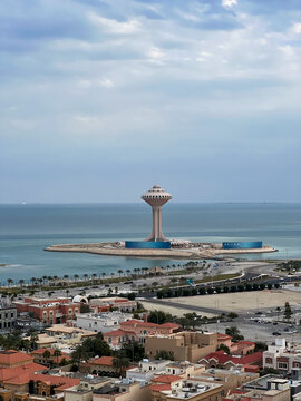 Aerial view of Al Khobar corniche
