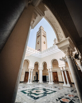 Outdoor hall in a mosque in Jeddah