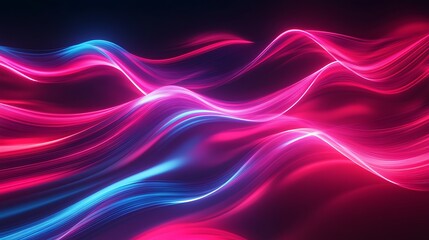 Obraz premium Radiating Neon Light Burst, futuristic flashes, Motion lights, Colorful Streaks on Dark Background