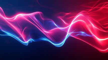 Obraz premium Radiating Neon Light Burst, futuristic flashes, Motion lights, Colorful Streaks on Dark Background