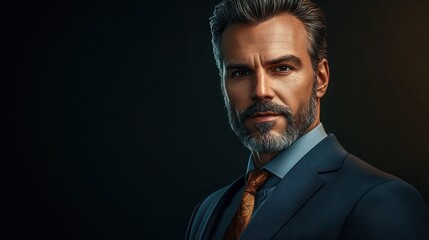 Portrait of a handsome business leader.