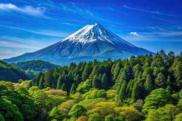 Scenic mountain landscape in Kochi Prefecture