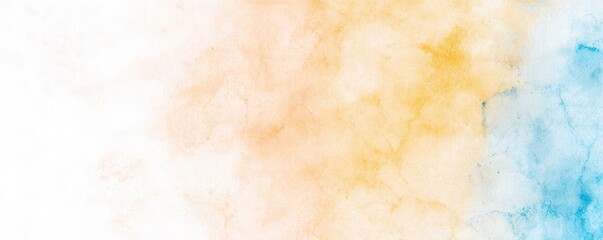 Fototapeta premium A soft, abstract gradient of orange and blue hues blending seamlessly, offering a tranquil and artistic background.