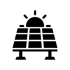 Solar power icon set. Solar energy icons