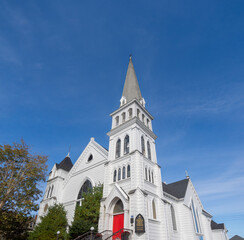 Fototapeta premium XVIII century evangelical chucrh of Lunenburg, Nova Scotia, Canada