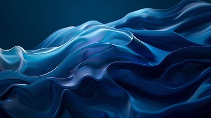 Obraz premium Vibrant Abstract Digital Art with Flowing Waves, Neon Lights, and Futuristic Fluid Design Elements