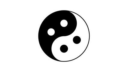 series of yin yang symbol for logo web icon. vector illustration.  