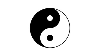 series of yin yang symbol for logo web icon. vector illustration.  