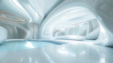 Vibrant Abstract Digital Art with Flowing Waves, Neon Lights, and Futuristic Fluid Design Elements