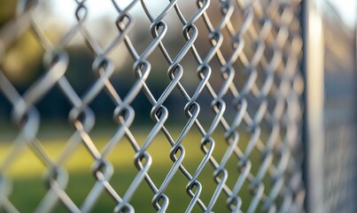 Fototapeta premium Firewall and wire fence security solutions for residential and commercial properties