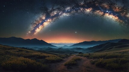 sunrise in the mountains