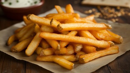 Crispy Golden French Fries: A Delicious Side Dish