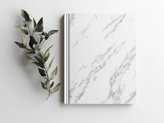 Minimal magazine covers mockup with elegant paper texture on solid white backdrop