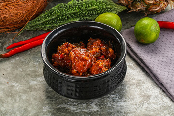 Asian cuisine - Chicken Manchurian with gravy