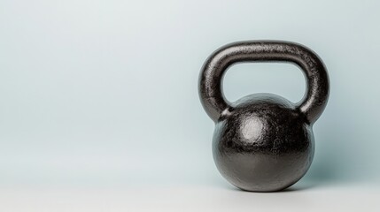 Single Kettlebell on Smooth Background