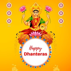 Happy Dhanteras Social Media Post Design