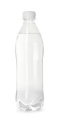 Plastic bottle of water isolated on white