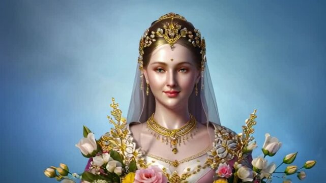 portrait of a woman in a dress